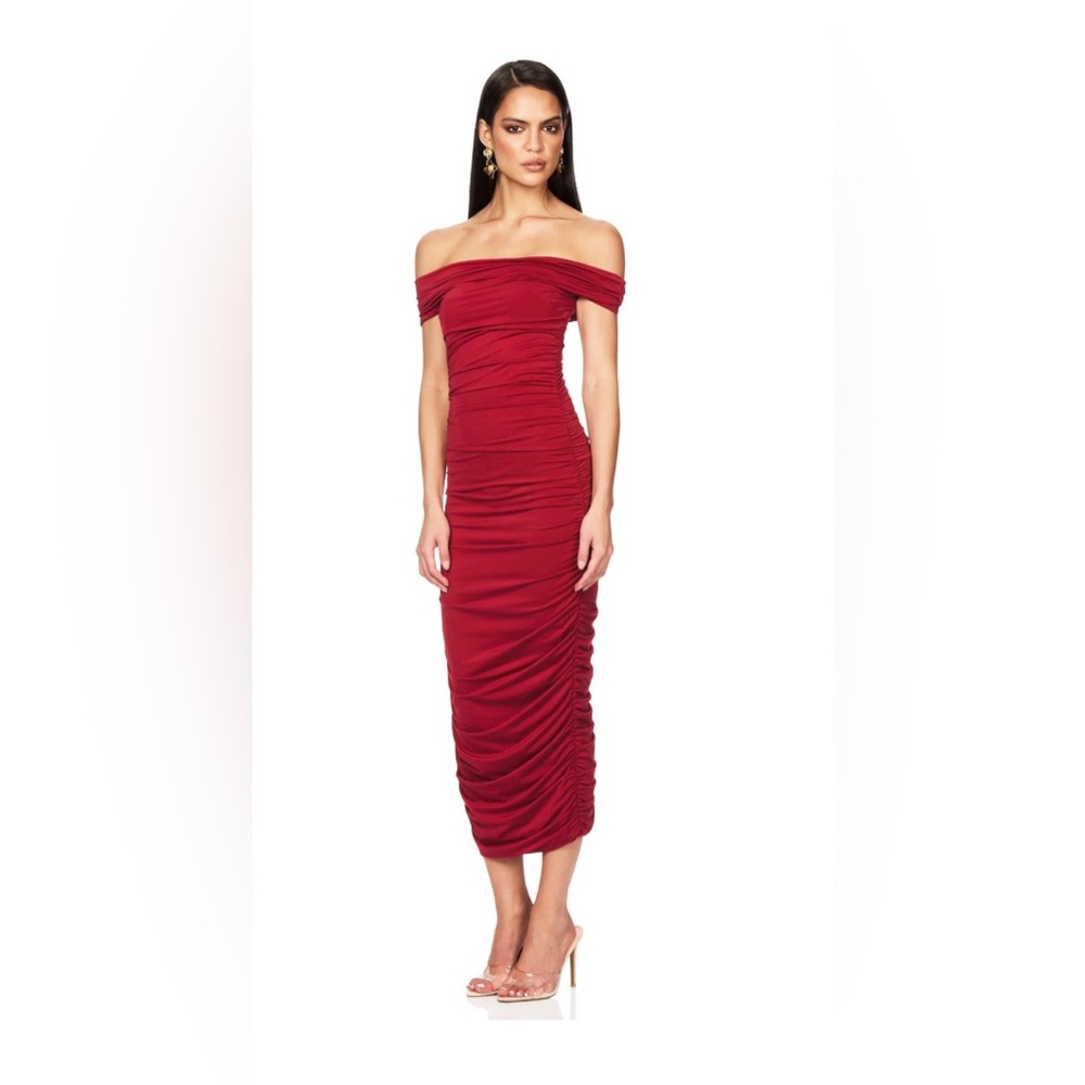 NEW Elliatt $340 Off-Shoulder Red Dress Size S